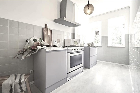 Tschangizian Home Staging con cocina de cartón reversible CUBIQZ Tschangizian Home Staging con cocina de cartón reversible CUBIQZ