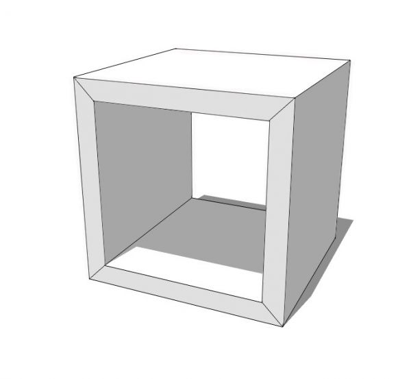 LUUCK Mesilla cubo de noche