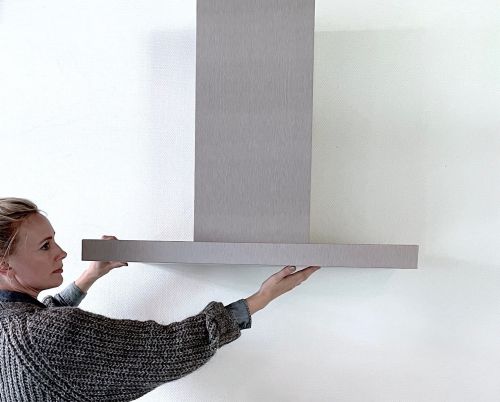 Campana extractora en color acero inoxidable