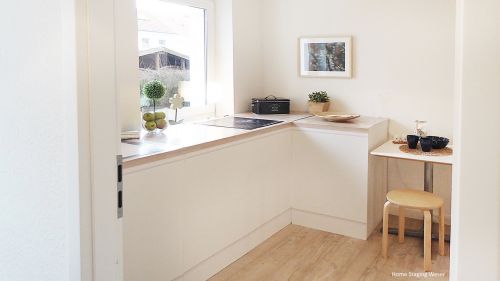 CUBIQZ ARMARIO DE ESQUINA PARA COCINA DE CARTÓN SIN TIRADORES