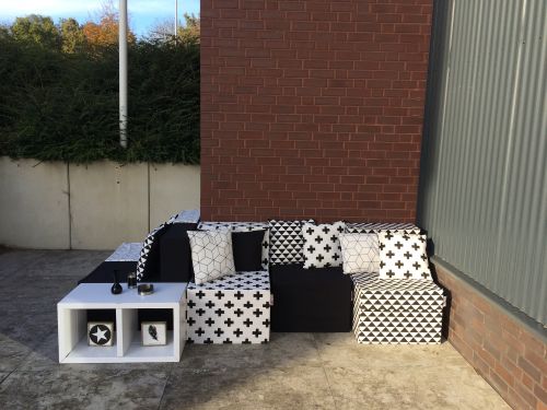 LUUCK ESTANTERIA CON 2 COMPARTIMENTOS (el precio no incluye accesorios)