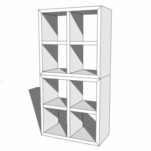 CUBIQZ: ESTANTERIA CON 8 COMPARTIMENTOS, LUUCK