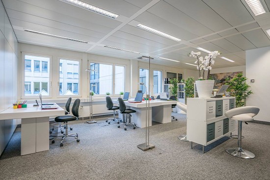 Home Staging Kyburz con muebles de cartón cubiqz para oficina Home Staging Kyburz con muebles de cartón cubiqz para oficina