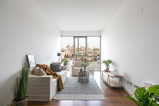 A Home BCN con sofá y sillon de cartón Cubiqz con funda de tela Off White A Home BCN con sofá y sillon de cartón Cubiqz con funda de tela Off White