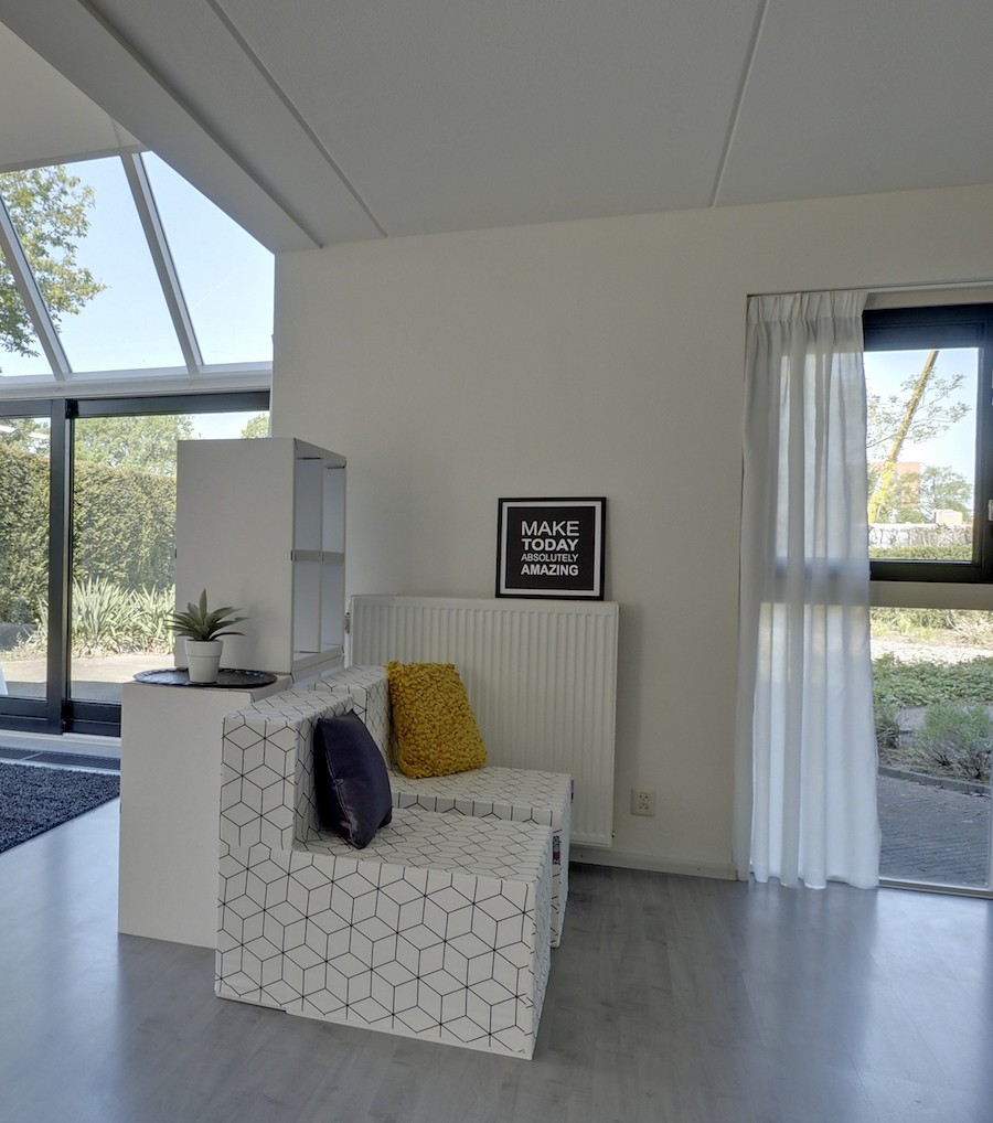 CUBIQZ cardboard modules for real seating CUBIQZ cardboard modules for real seating